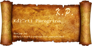 Kürti Peregrina névjegykártya